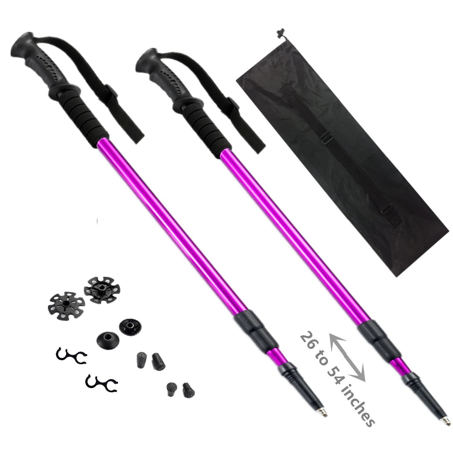 Purple Trekking Sticks