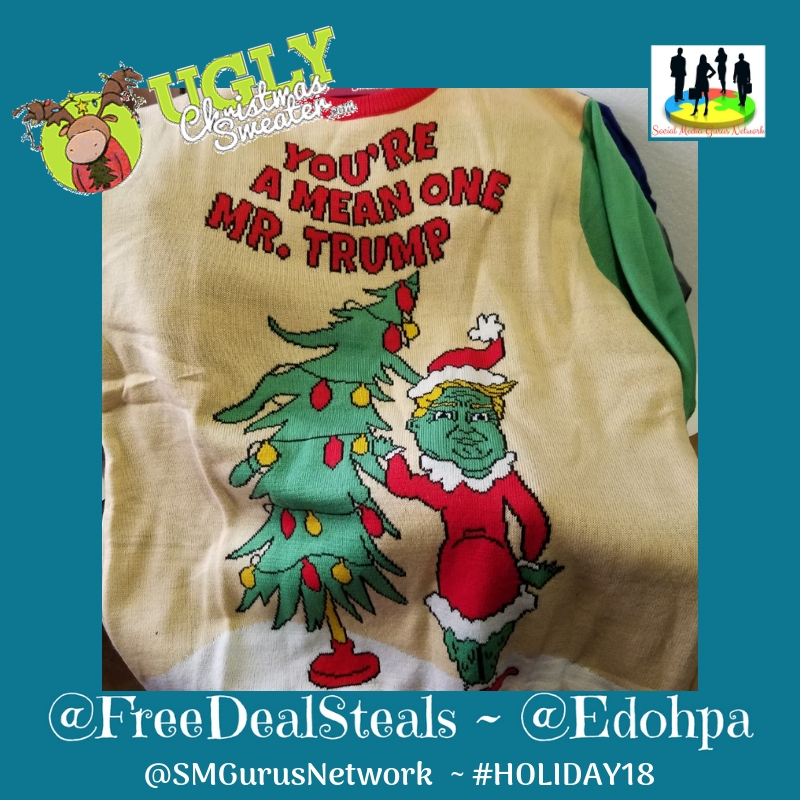 Ugly Christmas Sweaters Trump Grinch