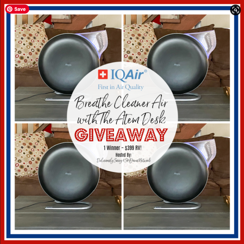 IQAir Breathe Cleaner Air with The Atem Desk #Giveaway!