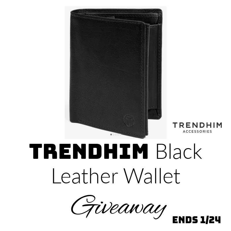 TRENDHIM Black Leather Wallet