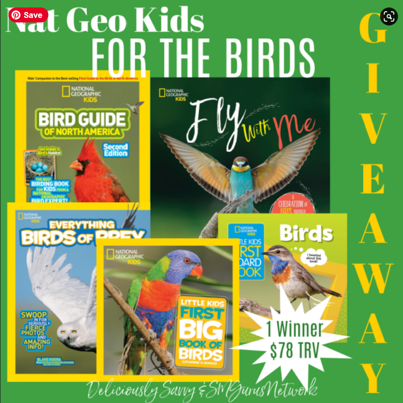 Nat Geo Kids ‘FOR THE BIRDS’ Book Bundle #Giveaway! Open to US Only 18+ Ends: 5/08/22 #MothersDay #MothersDayGiftGuide #GiftGuide @FreeDealSteals @DeliciouslySavv @NGKidsBks