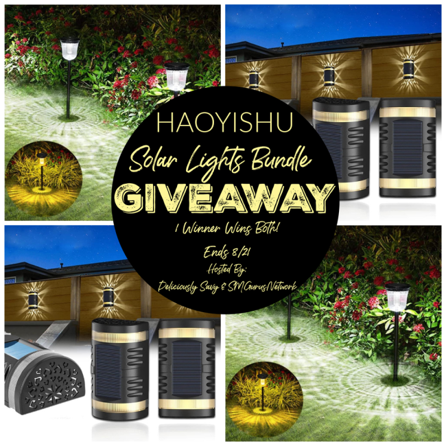 HAOYISHU Solar Lights Bundle Giveaway!
